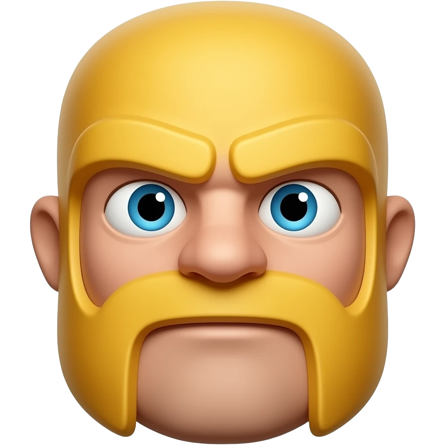 Giant troop from the mobile game Clash of Clan. face emoji