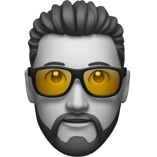Dziadek samuraj okulary róża  emoji