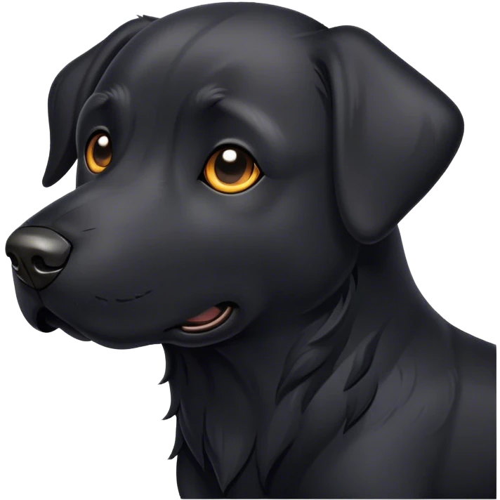 Chien noir emoji