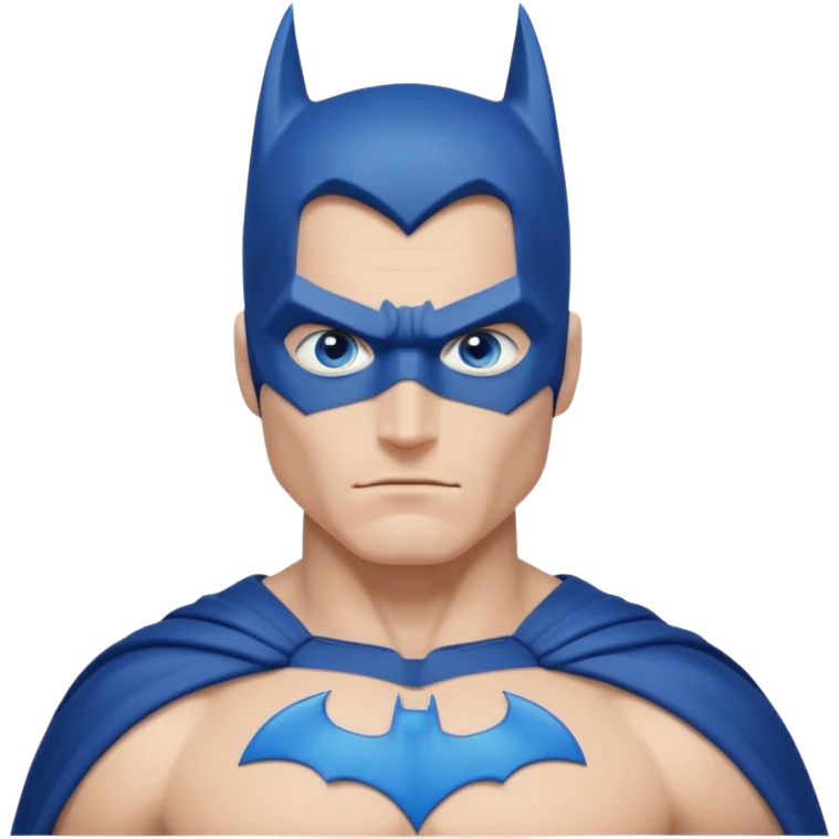 Batman with blue eyes emoji