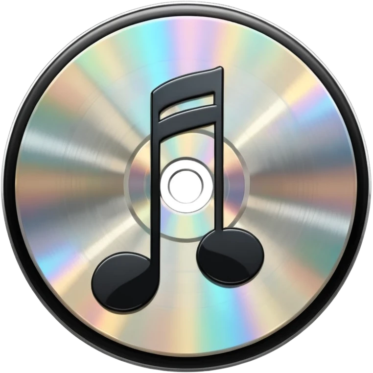 music note with a music disc emoji