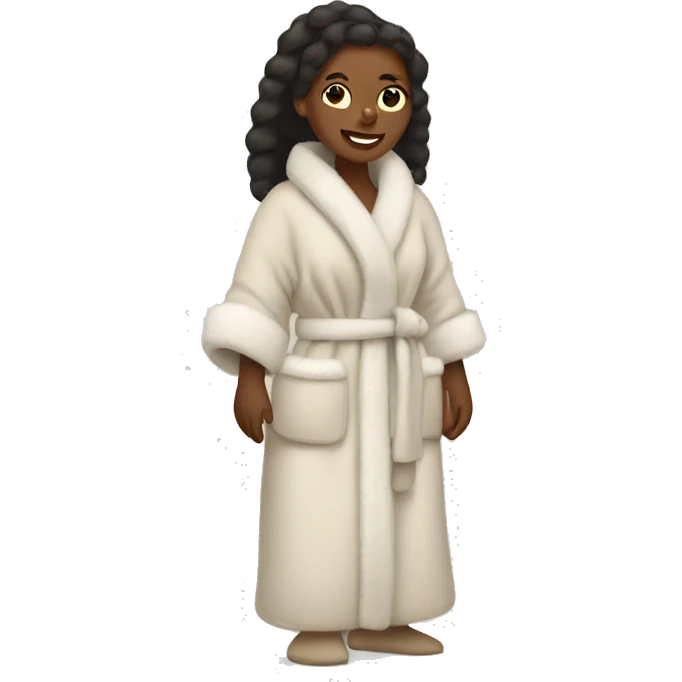 Lady in Ugg robe emoji