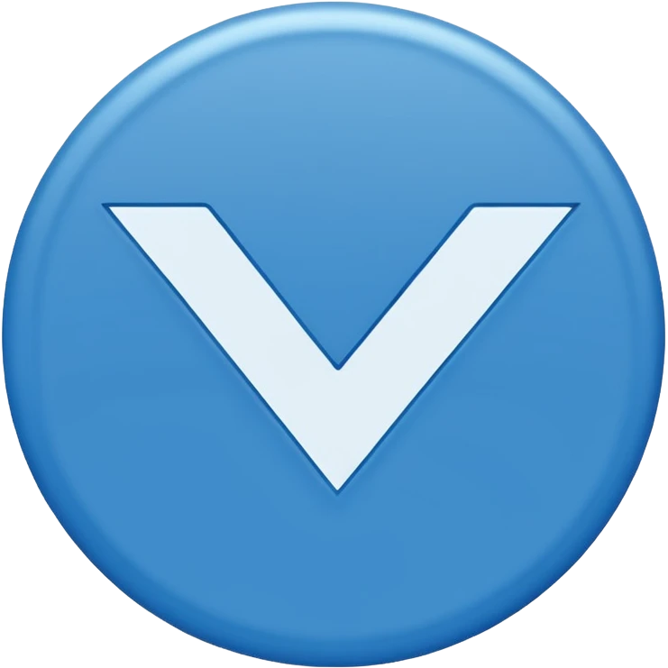 Blue  circle tick emoji emoji