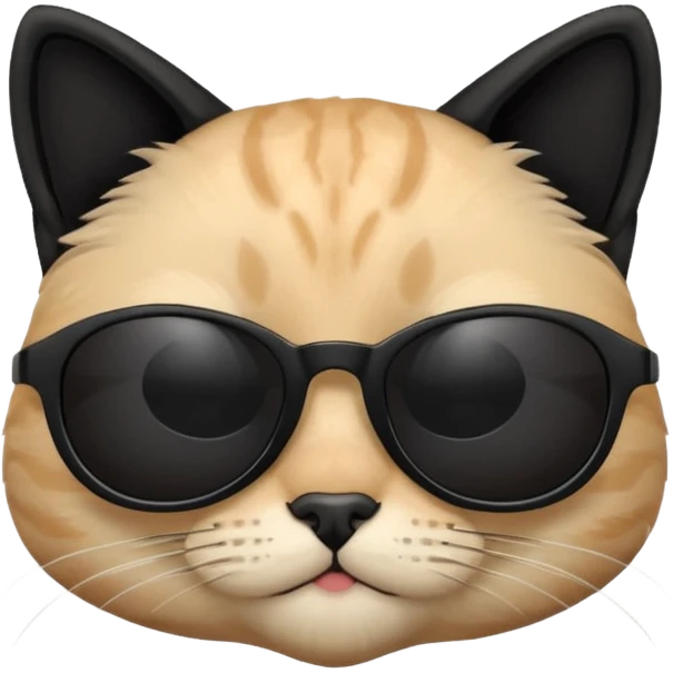 Cat wearing sunglasses emoji