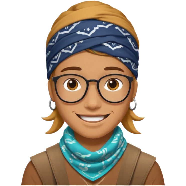 hipster bandana emoji
