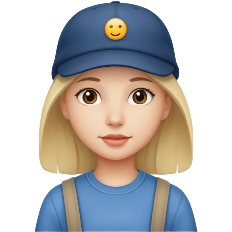 A girl wearing a cap  emoji