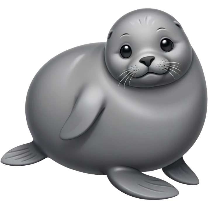 A really chunky seal emoji