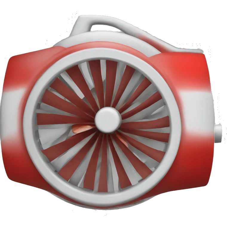 red fan blower emoji