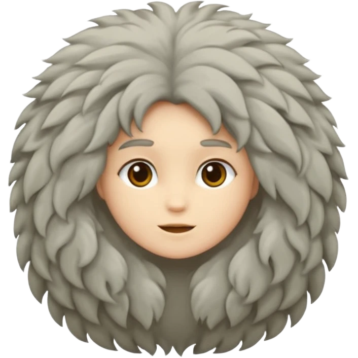 Сделай смайлик мальчика с fluffy hair и oversize одеждой  emoji