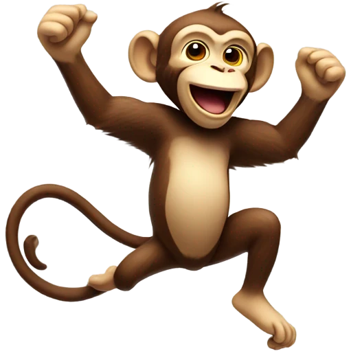 Dancing monkey emoji
