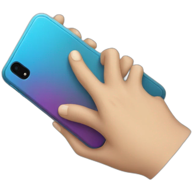 iphone in hand emoji