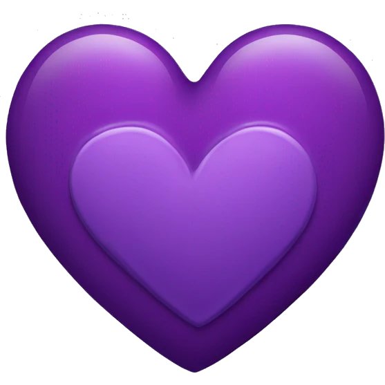 A purple heart broken  emoji