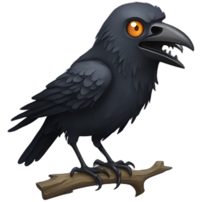 Zombie crow  emoji