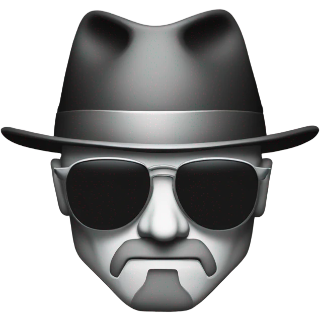 Breaking bad silhouette Heisenberg logo emoji