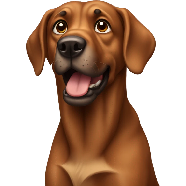 Big brown dog emoji