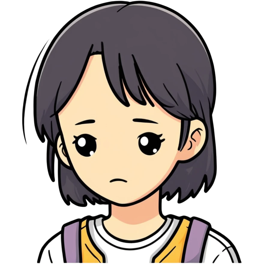 Sad pretty teenage girl who appears lonely and forgotten  emoji