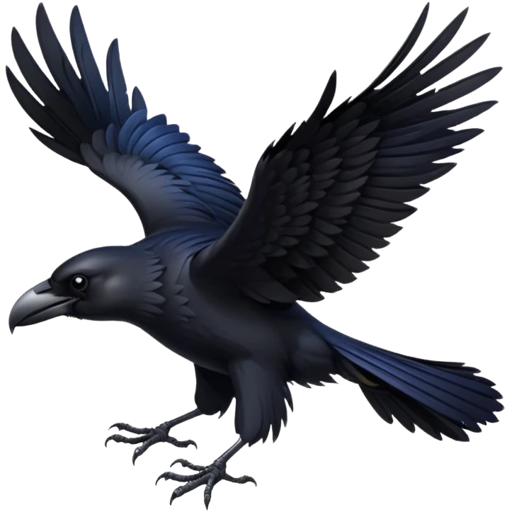 🐦‍⬛🪽 emoji