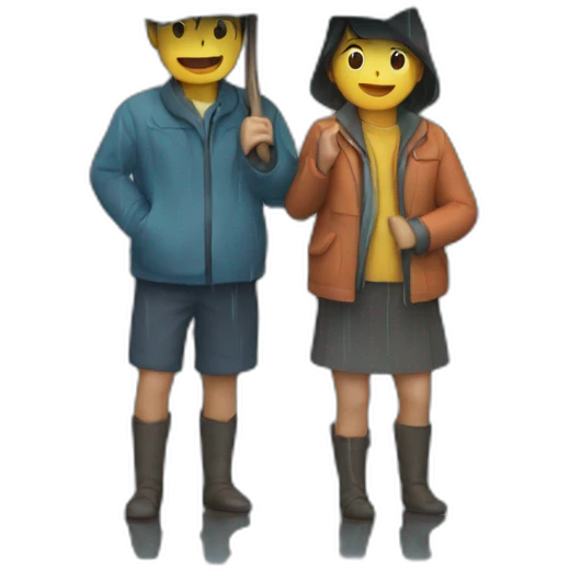 Rain scene emoji