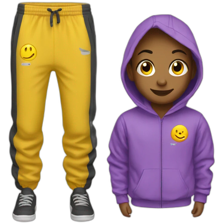 tracksuit trousers and sweatshirt emoji