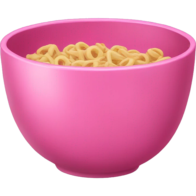 Pink bowl  emoji