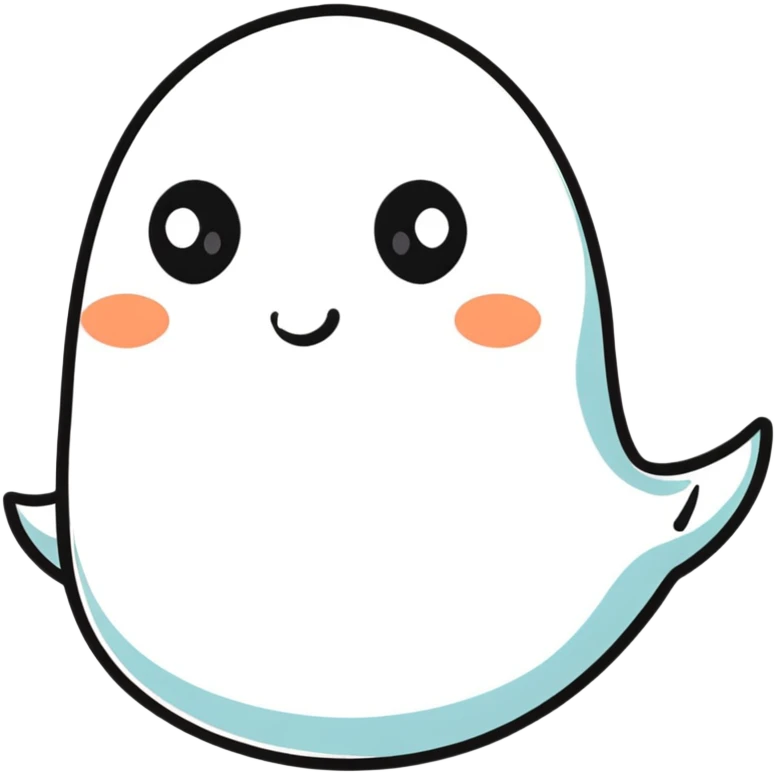 Cute cartoon nose emoji