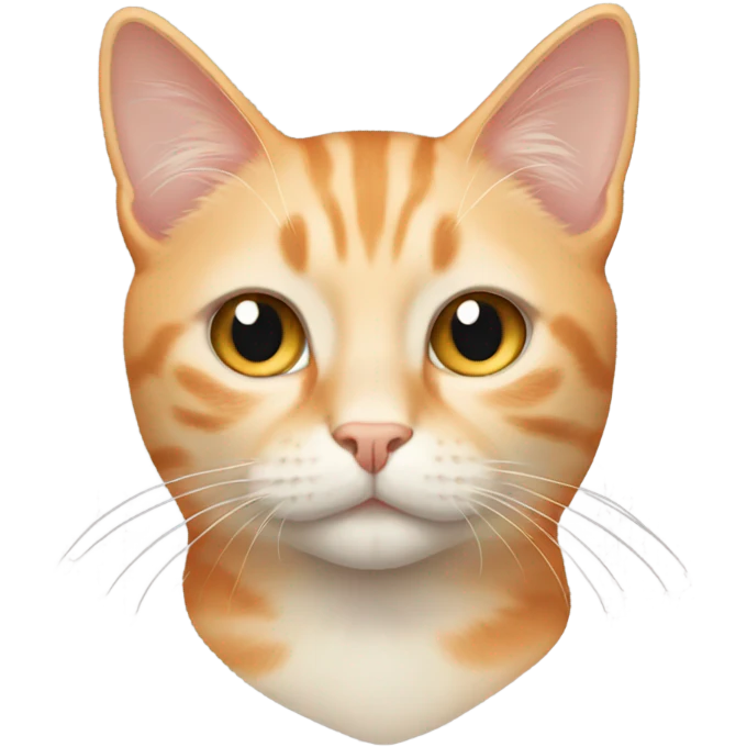 Pale orange cat emoji