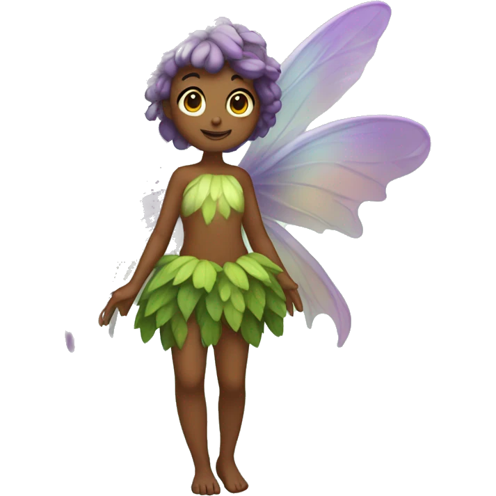 forest fairy with translucent big wings  emoji