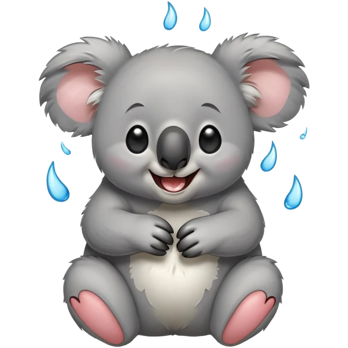 koala laughing hysterically with tears of joy emoji