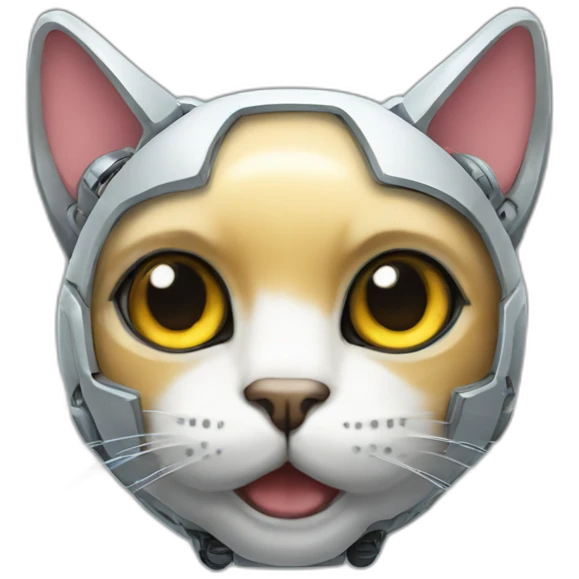 a robot cat emoji