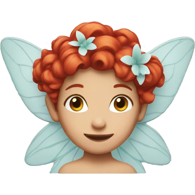 fairy with red hair emoji