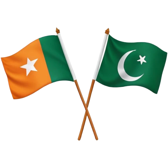 A connection of India and Pakistan flag  emoji