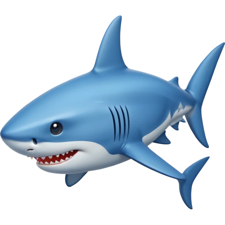 Shark blue emoji