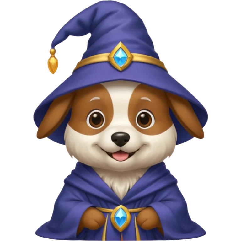 Dog wizard emoji