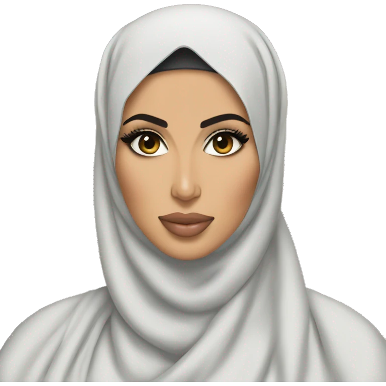Kim kardashian as a hijabi  emoji
