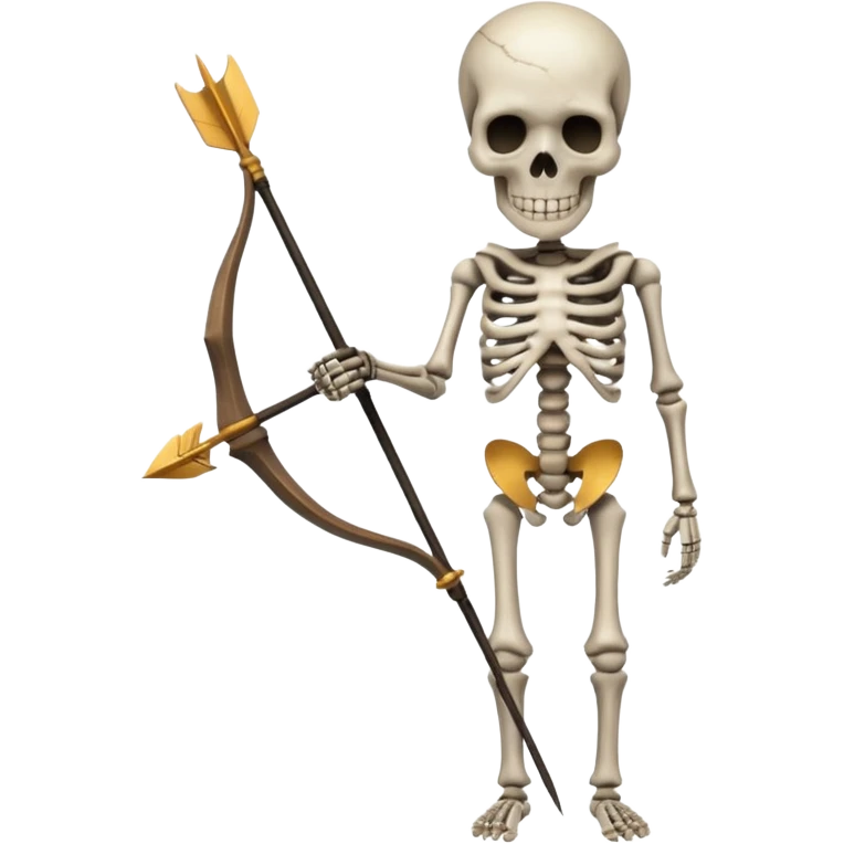 Skeleton with arrow  emoji