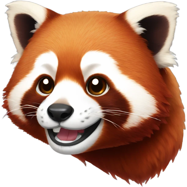 Party red panda emoji