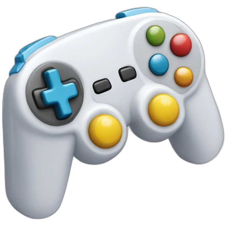 Une glace tiens manette jeu emoji