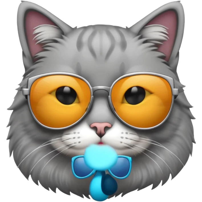 Cat wearing sunglasses emoji