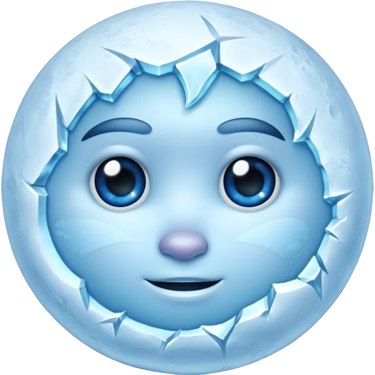 Frozen moon emoji