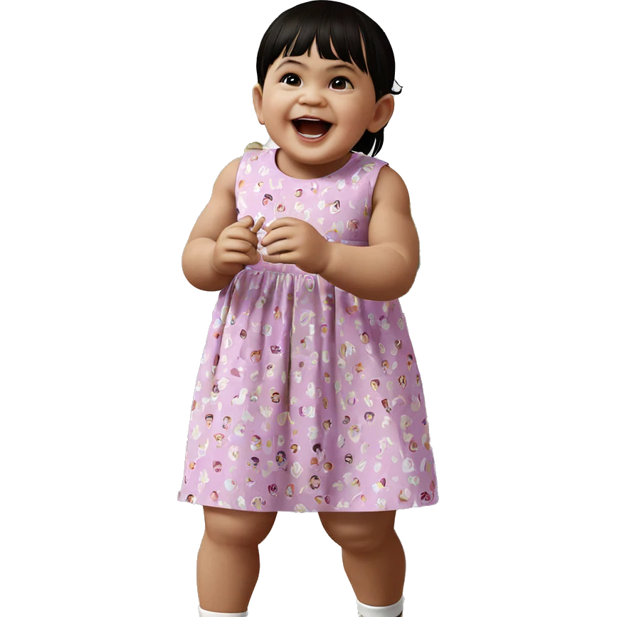 happy child in dress emoji