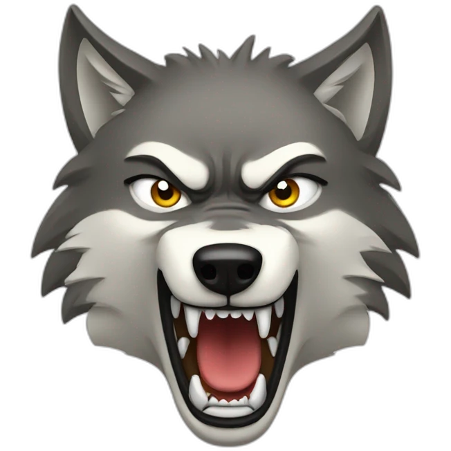 angry-wolf emoji
