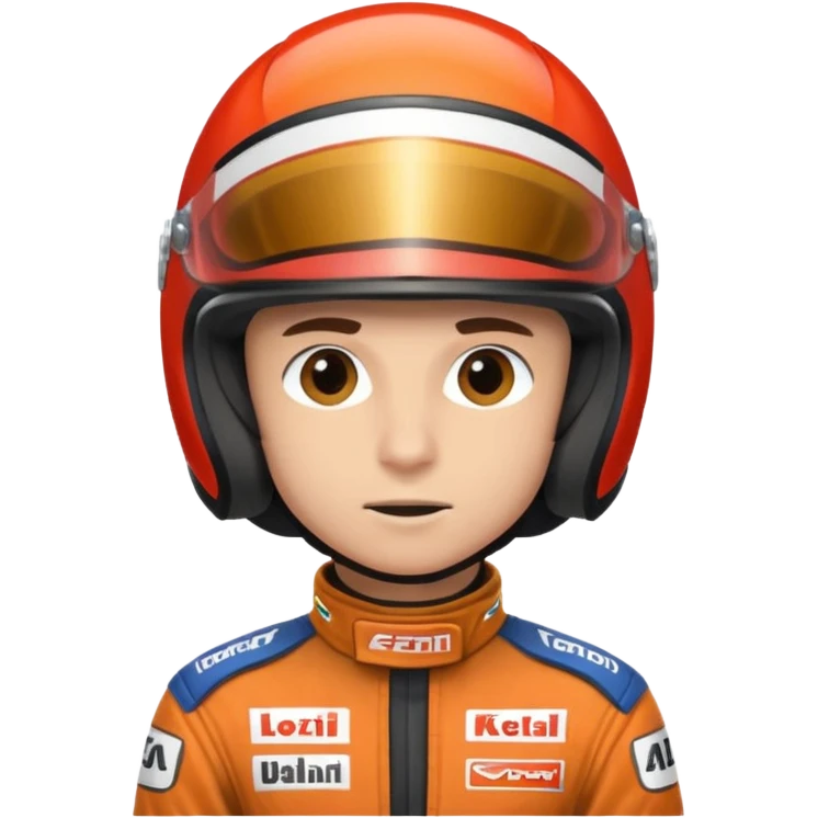 Race car driver emoji