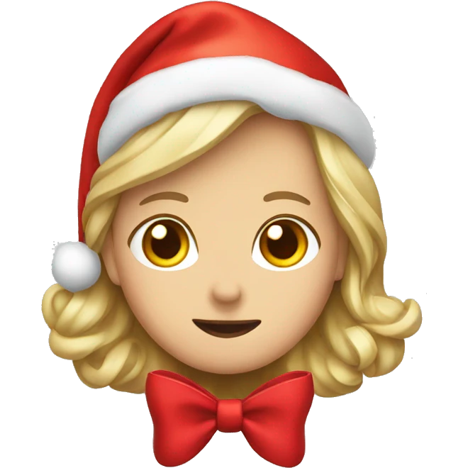 Red bow Christmas emoji