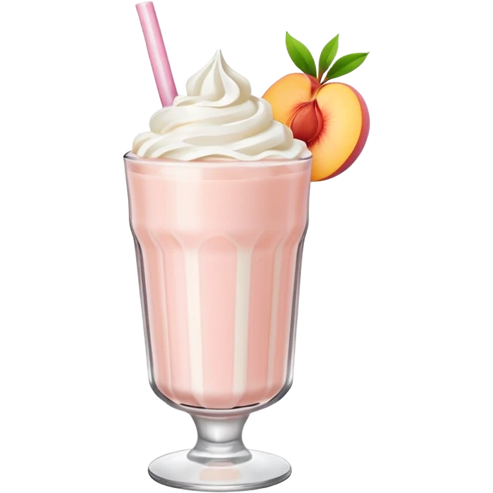 Peach milkshake emoji