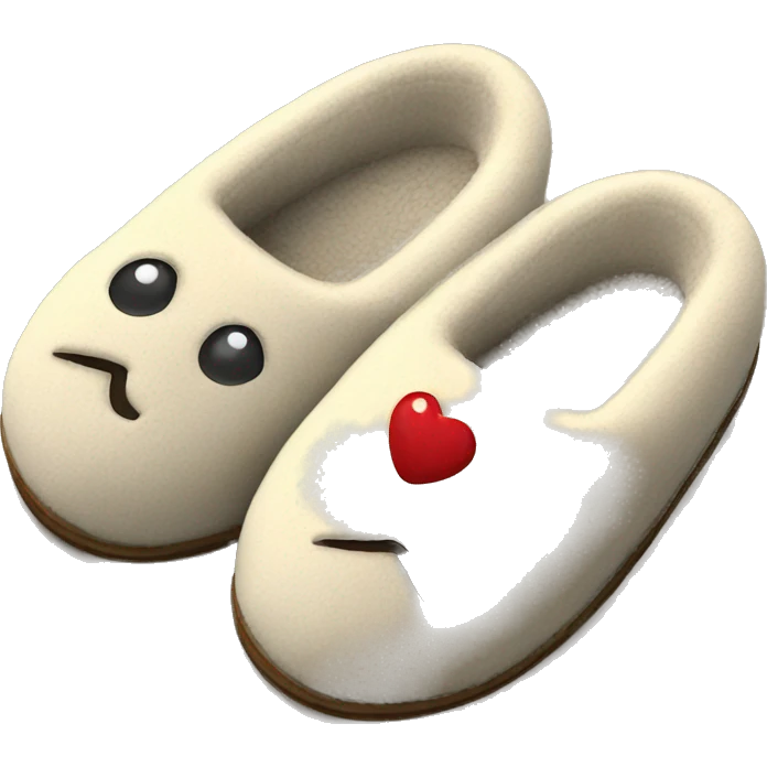 Cosy home slippers  emoji
