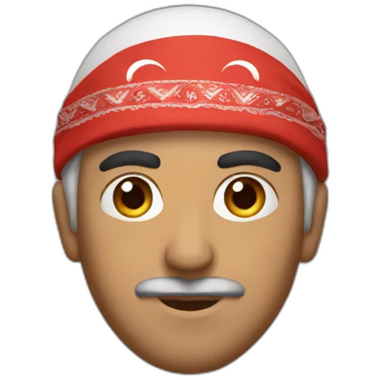 turkish man in bandana emoji