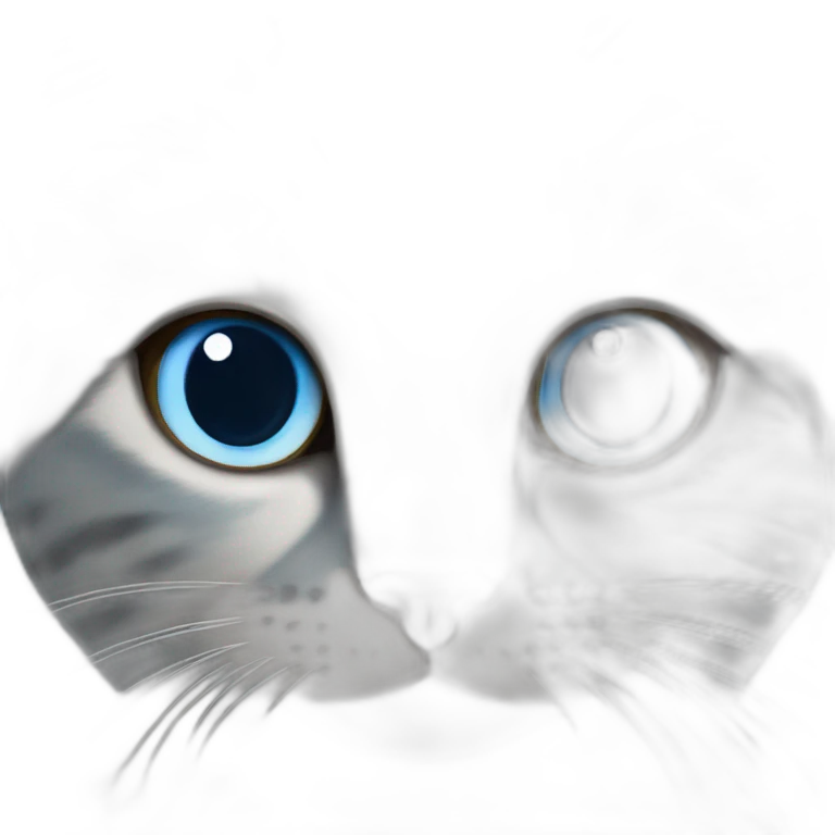 gata ojos azules emoji