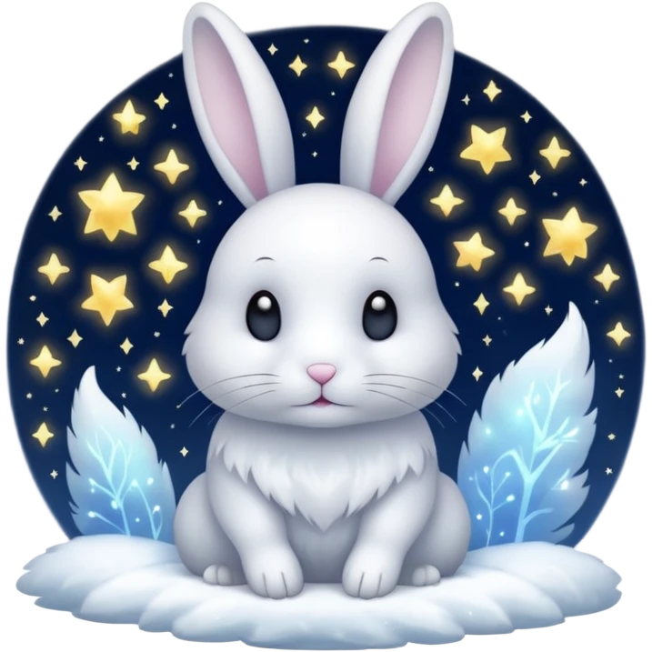 rabbit made of starlight emoji