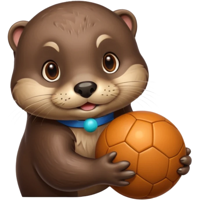 otter with ball emoji