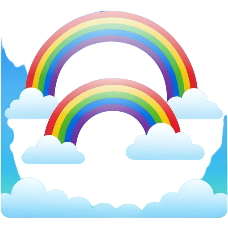 rainbow on the sky emoji